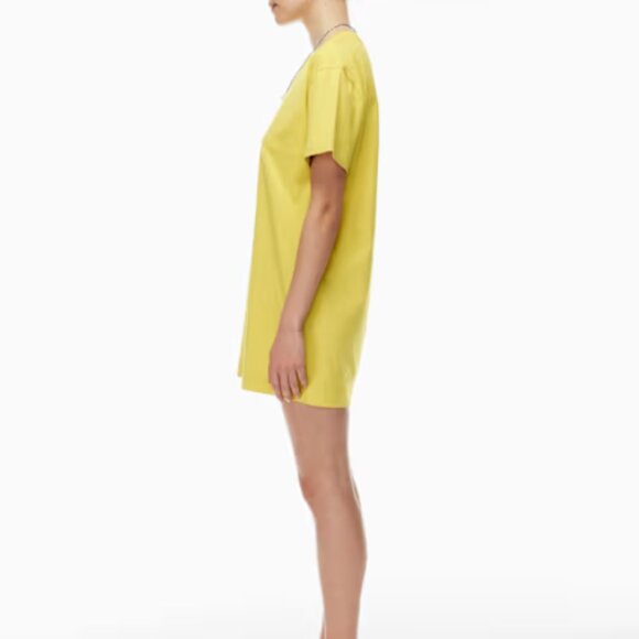 Aritzia Wilfred Free - GETAWAY DRESS - T-Shirt Dress - Yellow - 2xs - Picture 2 of 6